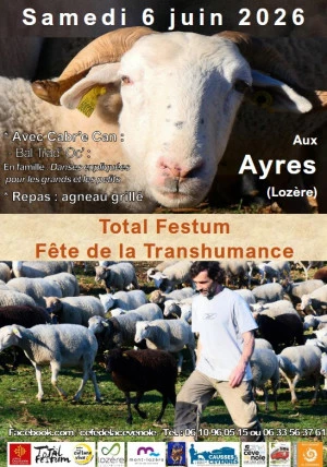 Affiche Total Festum & Fête de la Transhumance - Les Ayres 2026