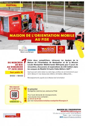 Affiche Maison de l'Orientaton Mobile au Fise