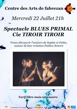 Affiche "Blues primal" Duo Poético-sonore