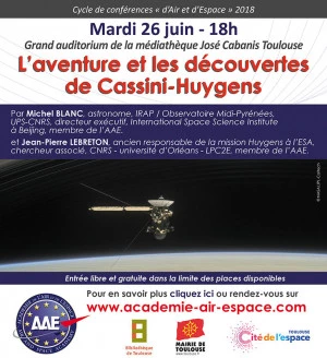 Affiche L'aventure et les découvertes de Cassini-Huygens