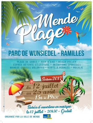Affiche Mende Plage
