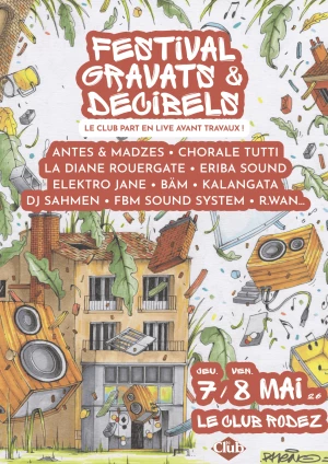 Affiche FESTIVAL GRAVATS & DÉCIBELS