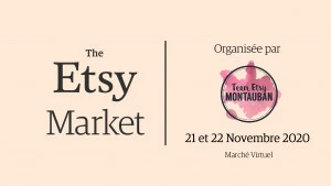 Affiche The Etsy Market - Montauban / Marché de créateurs en ligne