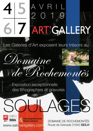 Affiche Salon Art'Gallery - Exposition Soulages 