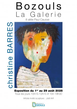 Affiche Exposition "Vertige de la couleur" Christine BARRES et Joel Arfi