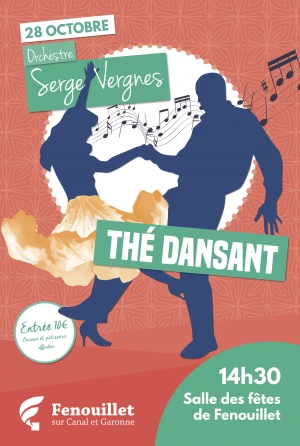 Affiche Thé dansant - Orchestre Serge Vergnes