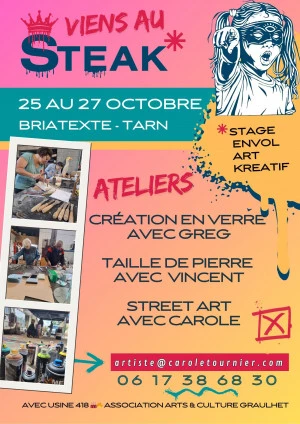 Affiche Stage d'Arts : le STEAK