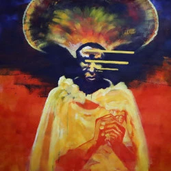 Fidji a moun pa moun1 - Acrylique sur pub - 170X120 cm