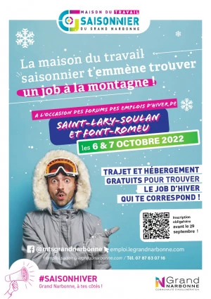 Affiche #Saison Hiver - Un job à la montagne ! 