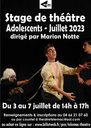 Affiche Stage Théâtre Ados