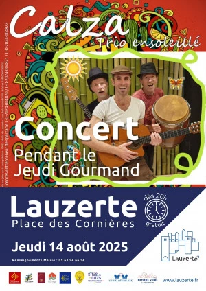 Affiche Concert Groupe Calza Trio Ensoleillé