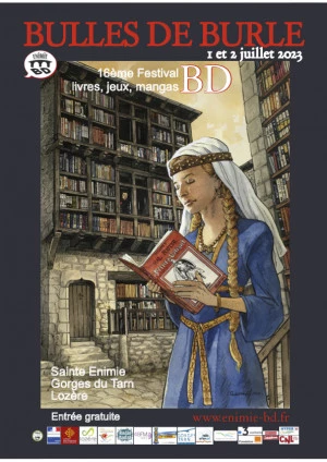 Affiche Festival livre, BD, Manga BULLES DE BURLE