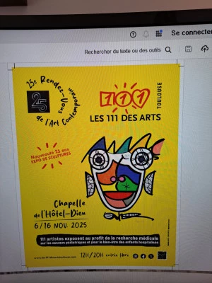 Affiche L'art solidaire au coeur de la ville rose