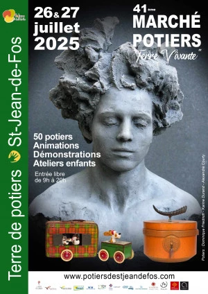 Affiche Marché des Potiers de St Jean de Fos