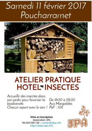 Affiche Atelier Hôtel à insectes