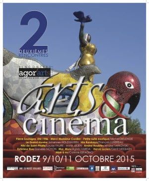 Affiche 2eme RENCONTRES arts & cinéma de Rodez