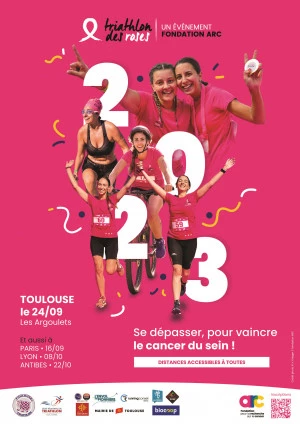 Affiche Triathlon des Roses Toulouse 2023