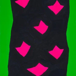 La piste aux étoiles - gouache sur papier - 2025 - Valérie du Chéné 