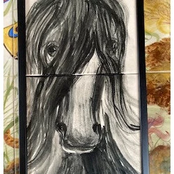 L'étalon - Fait à la main sur céramique - 400 