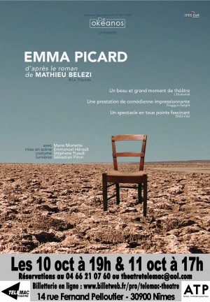 Affiche EMMA PICARD d'après le roman de Mathieu BELEZI