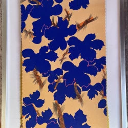 Etude de plante pour Textils - oeuvres sur papier-Encre-Gouache-Crayon