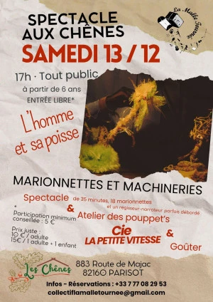 Affiche L'homme et sa poisse de la Cie La Petite Vitesse