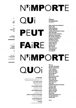 Affiche N'importe qui peut faire n'importe quoi