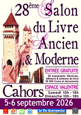 Affiche 28e Salon du livre ancien et moderne de Cahors