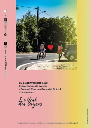 Affiche Le Vent des Signes | Présentation Saison 20/21 | THOMAS BONVALET