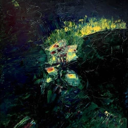 The Luminous Bend - Huile sur toile, 97 × 130 cm, 2026 - © David C. Giles 