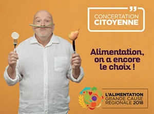 Affiche Rencontre "L'alimentation : grande cause régionale 2018" : Lot