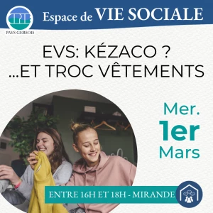 Affiche Troc vêtements