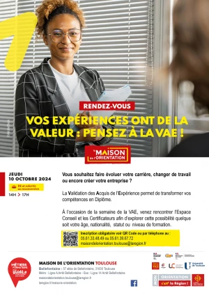 Affiche Vos expériences ont de la valeur : pensez à la VAE !