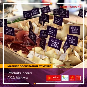 Affiche Matinée dégustation et vente de produits locaux Sud de France