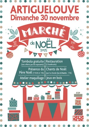 Affiche Marché de Noël Artiguelouve 30 novembre