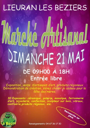 Affiche Marché Artisanal de Lieuran