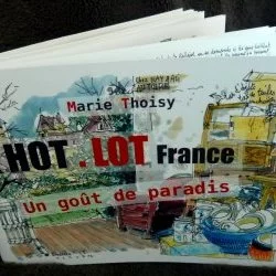 Carnet de voyage HOT LOT - Choix d'aquarelles qui parlent de la région du nord du Lot - format A5 