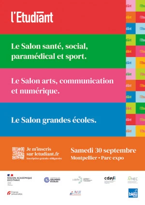 Affiche Salons de l'Étudiant - Montpellier 2023