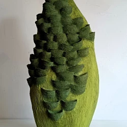 Calice à coques - fibres végétales en pâte, pigments