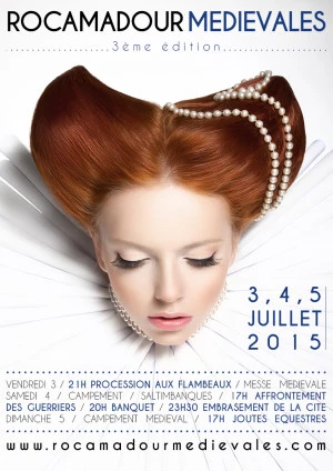 Affiche Rocamadour Médiévales