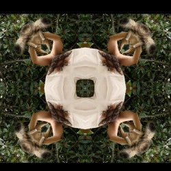 Action kaléidoscope, Eve et Chiqui' - Capture d'écran vidéo, 2'26'', été 2025, Jegun. - Crédit image Françoise Alquier 