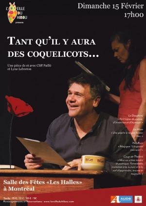 Affiche Tant qu'il y aura des coquelicots… (Théâtre)