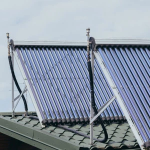 Affiche Café Climat : chauffer son eau avec le soleil en toutes saisons