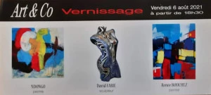 Affiche Exposition David Fabié - Sculpteur métal