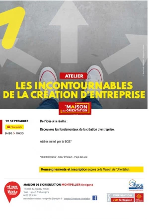Affiche Les incontournables de la création d'entreprise