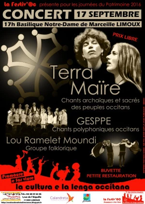 Affiche Festiv'Oc : Fête du patrimoine culturel occitan