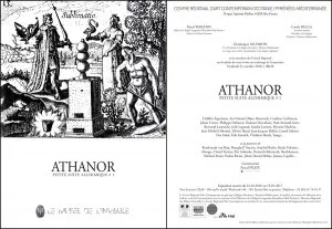 Affiche Exposition collective ATHANOR / DE MINERALIS