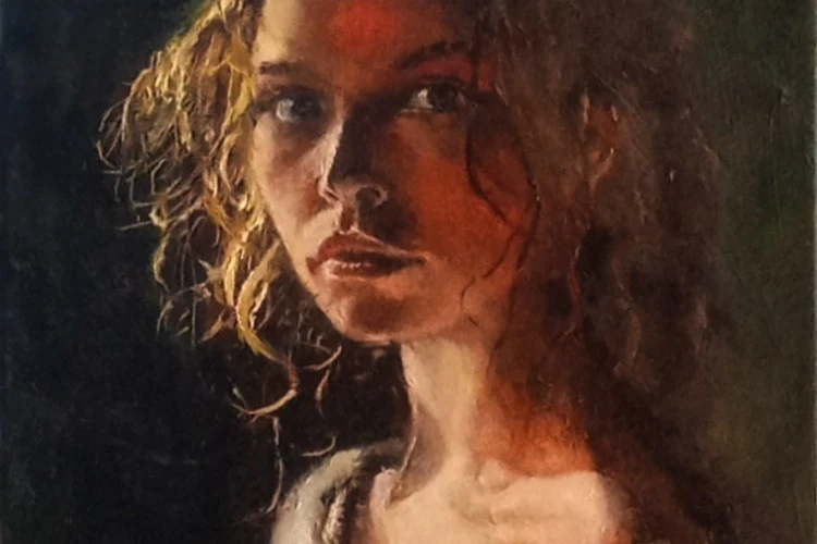 Belle rebelle - Huile sur toile 30 x 25 cm