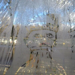 Window - Vidéo et dessin sur vitre - © Sarah Dugrip 