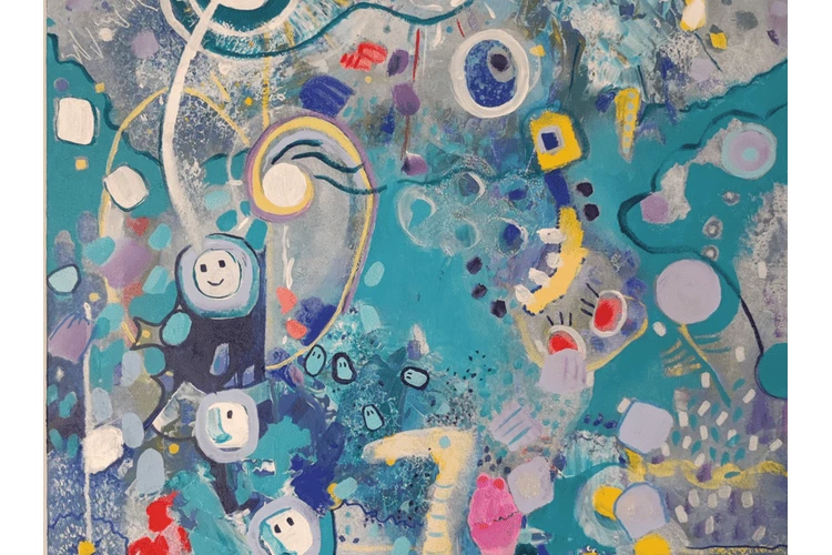 Sans titre - acrylique sur toile 60 x 70 cm